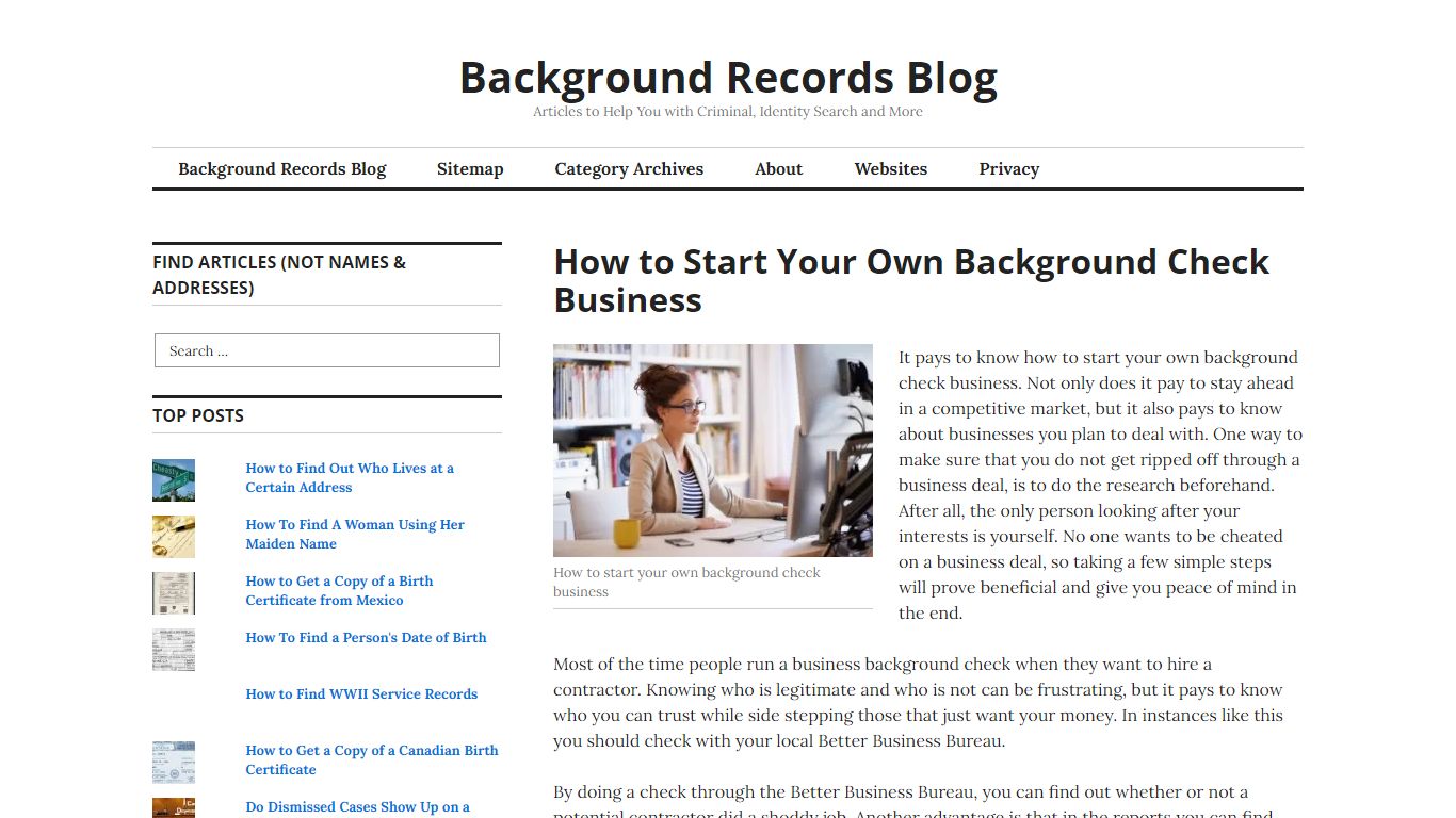 How to Start Your Own Background Check Business
