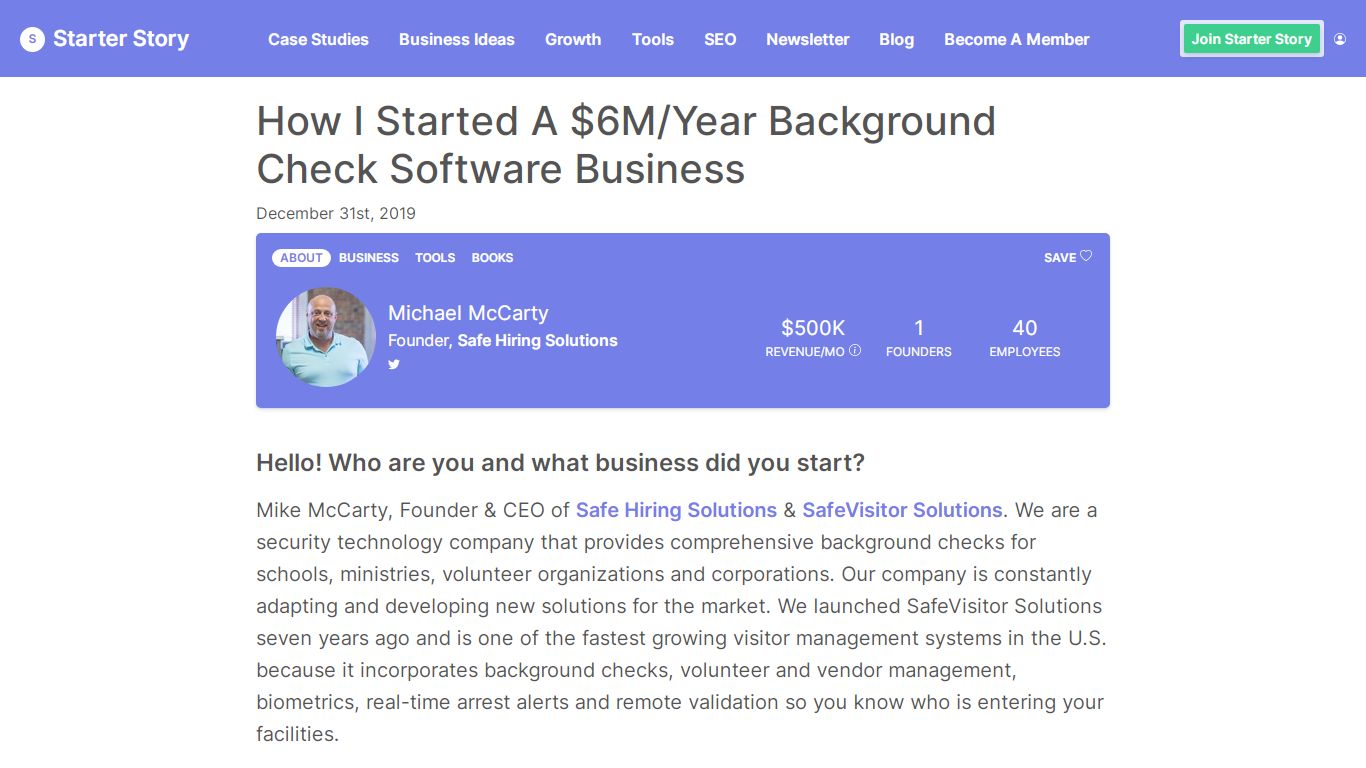 How I Started A $6M/Year Background Check Software Business